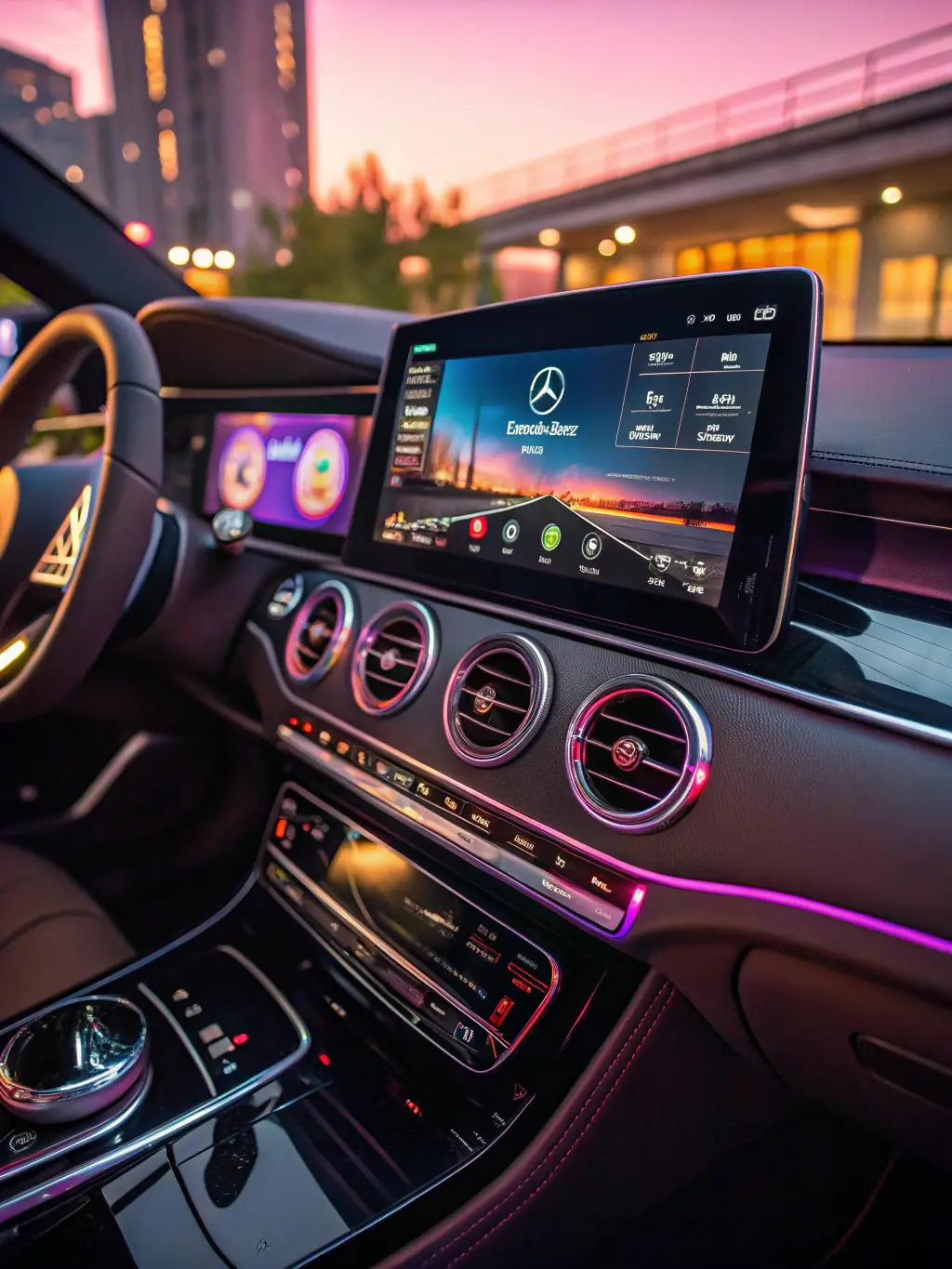 Image of a car dashboard displaying the CarPlay interface, showcasing the seamless integration and user-friendly experience.
